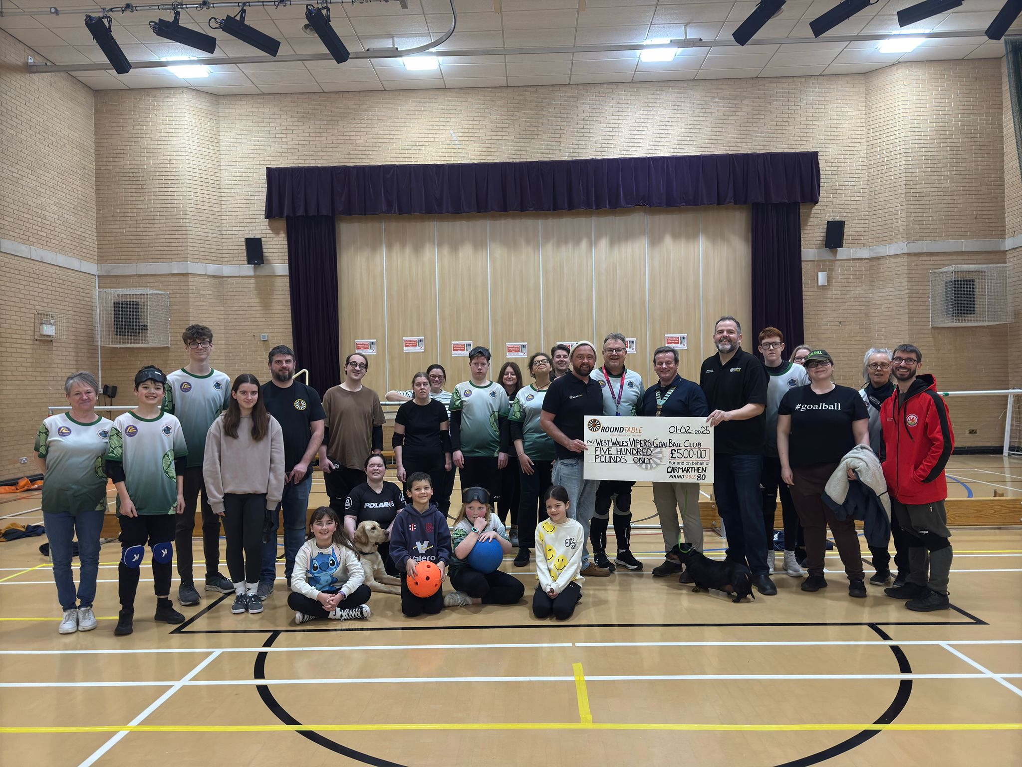 Visit to West Wales Vipers Goalball Club